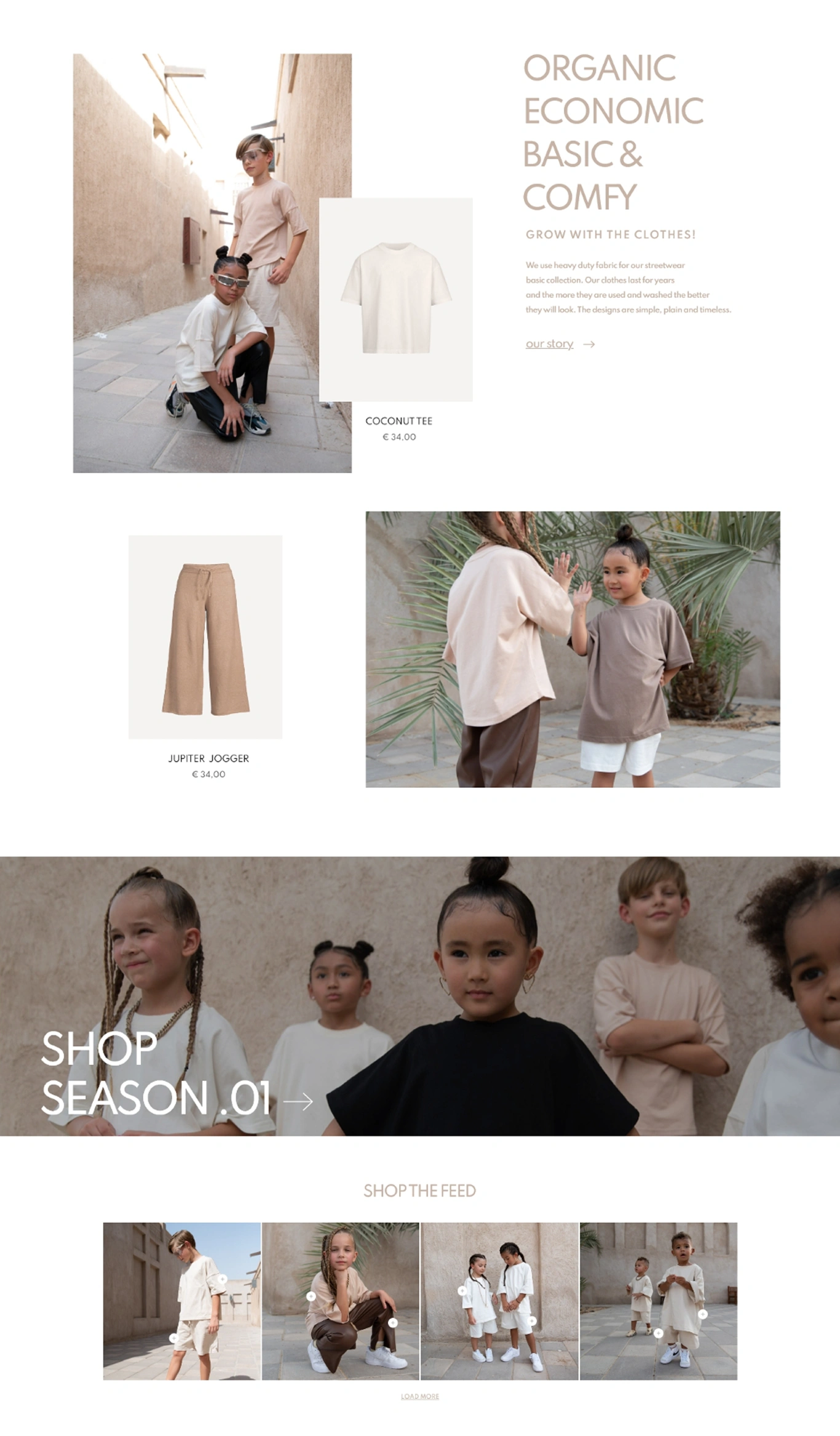 Boogii Kidz – Eco-Friendly Shopify Store for Sustainable, Gender-Neutral Brands