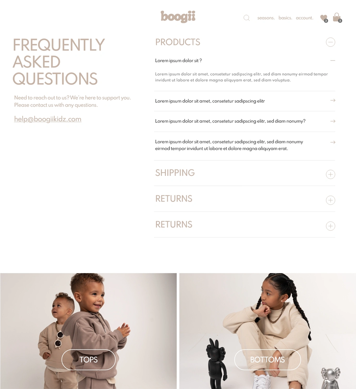 Boogii Kidz – Eco-Friendly Shopify Store for Sustainable, Gender-Neutral Brands