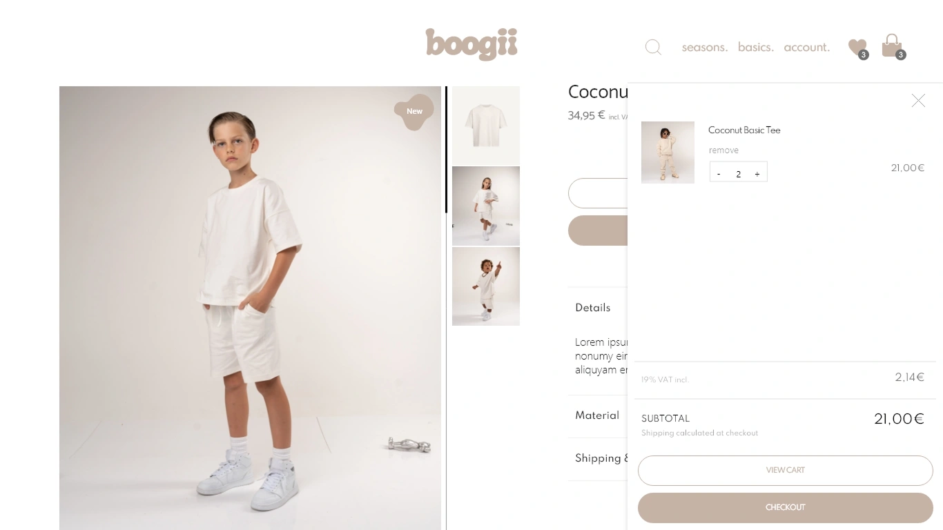 Boogii Kidz – Eco-Friendly Shopify Store for Sustainable, Gender-Neutral Brands