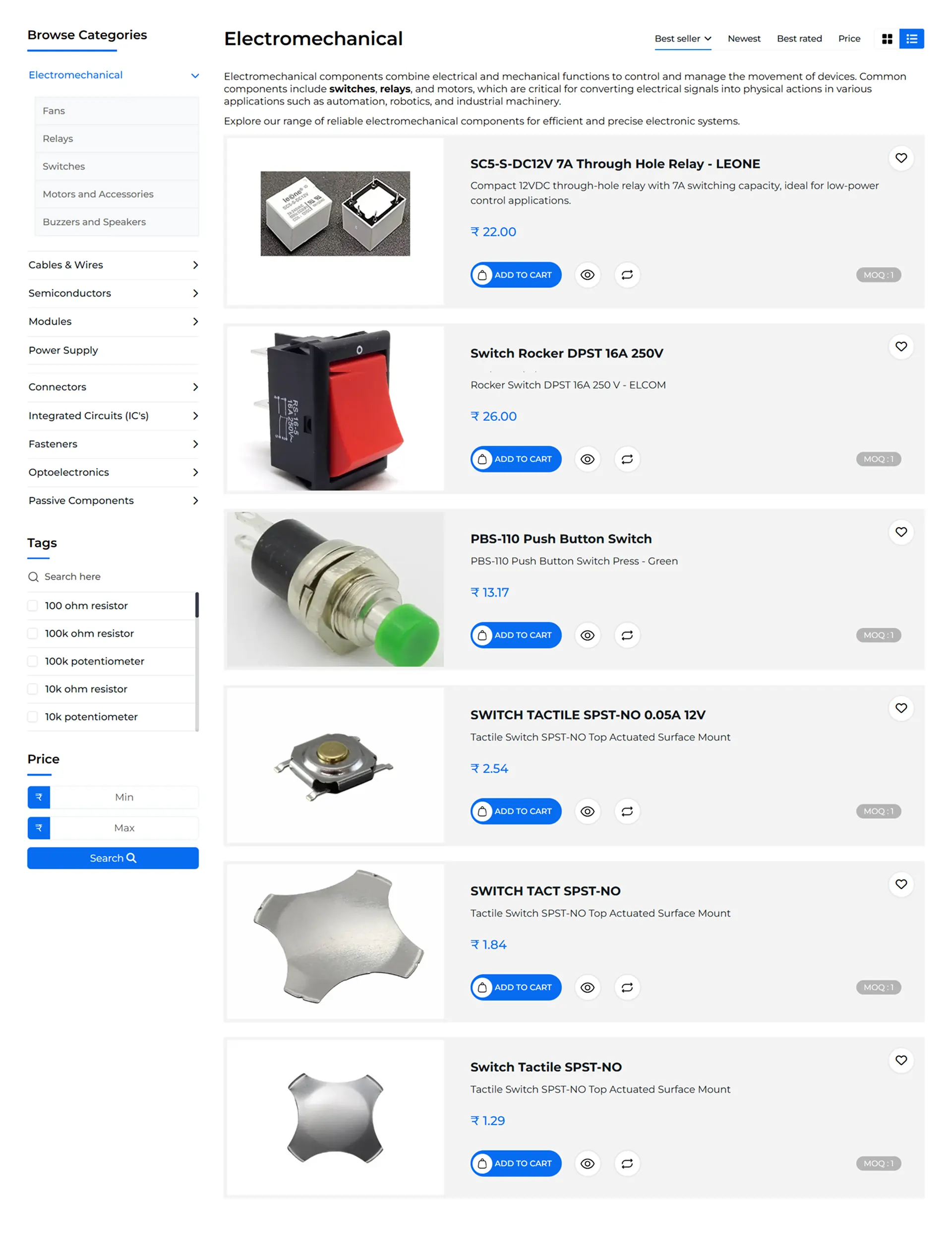 Magnificette – A Headless eCommerce Platform for Electronic Components