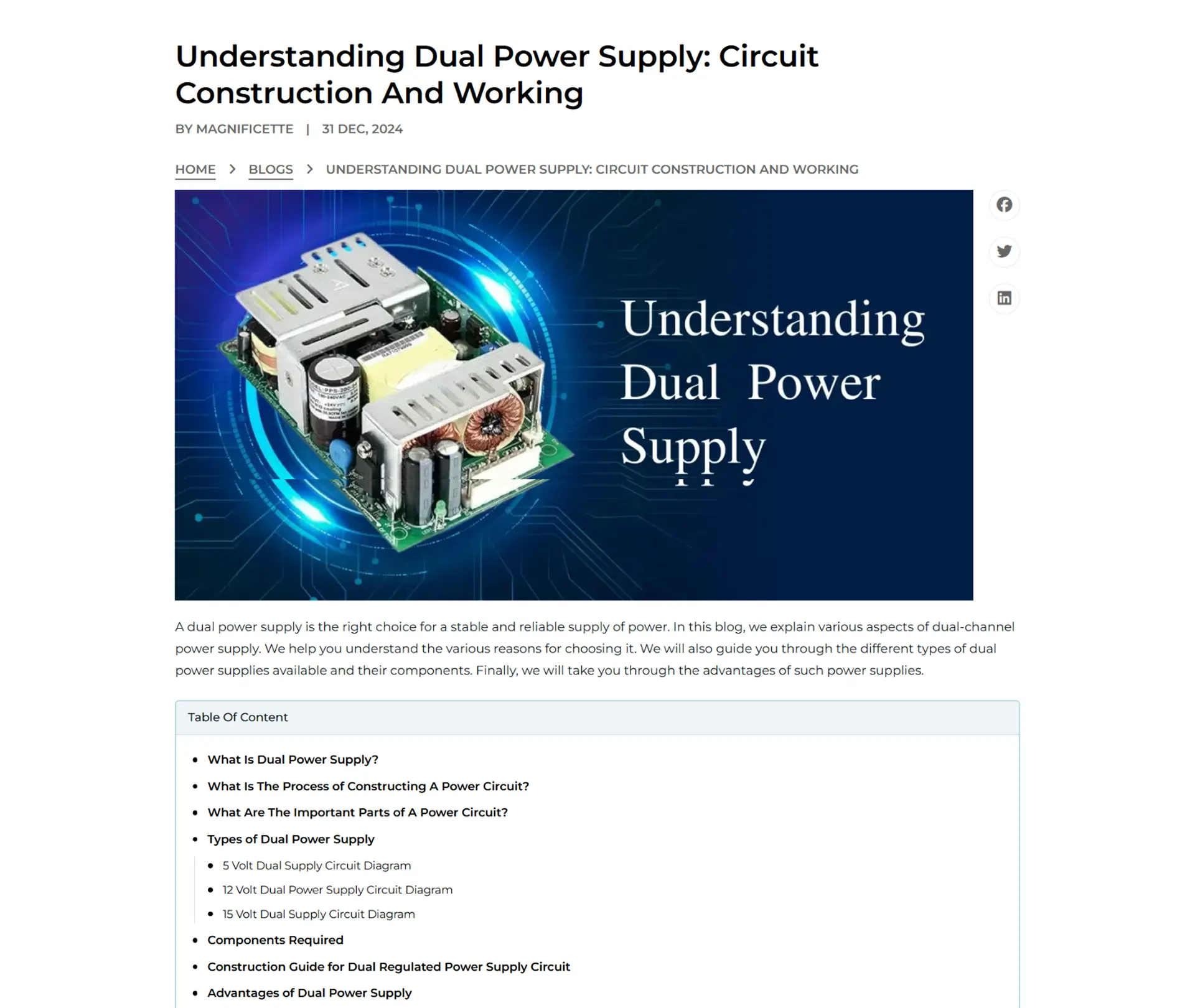 Magnificette – A Headless eCommerce Platform for Electronic Components