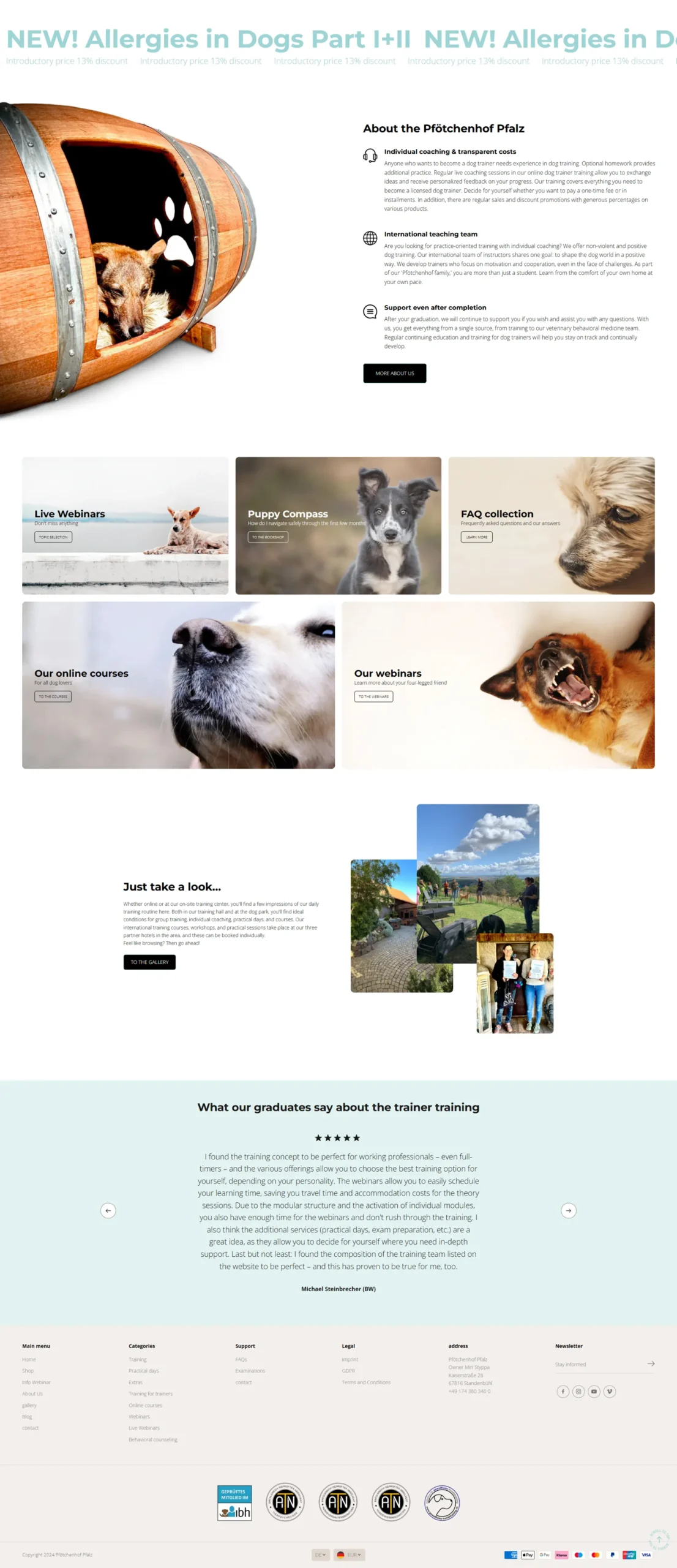 HundetrainerausbildungOnline.de – A ScalableShopify Dog Training Platform Built for Growth