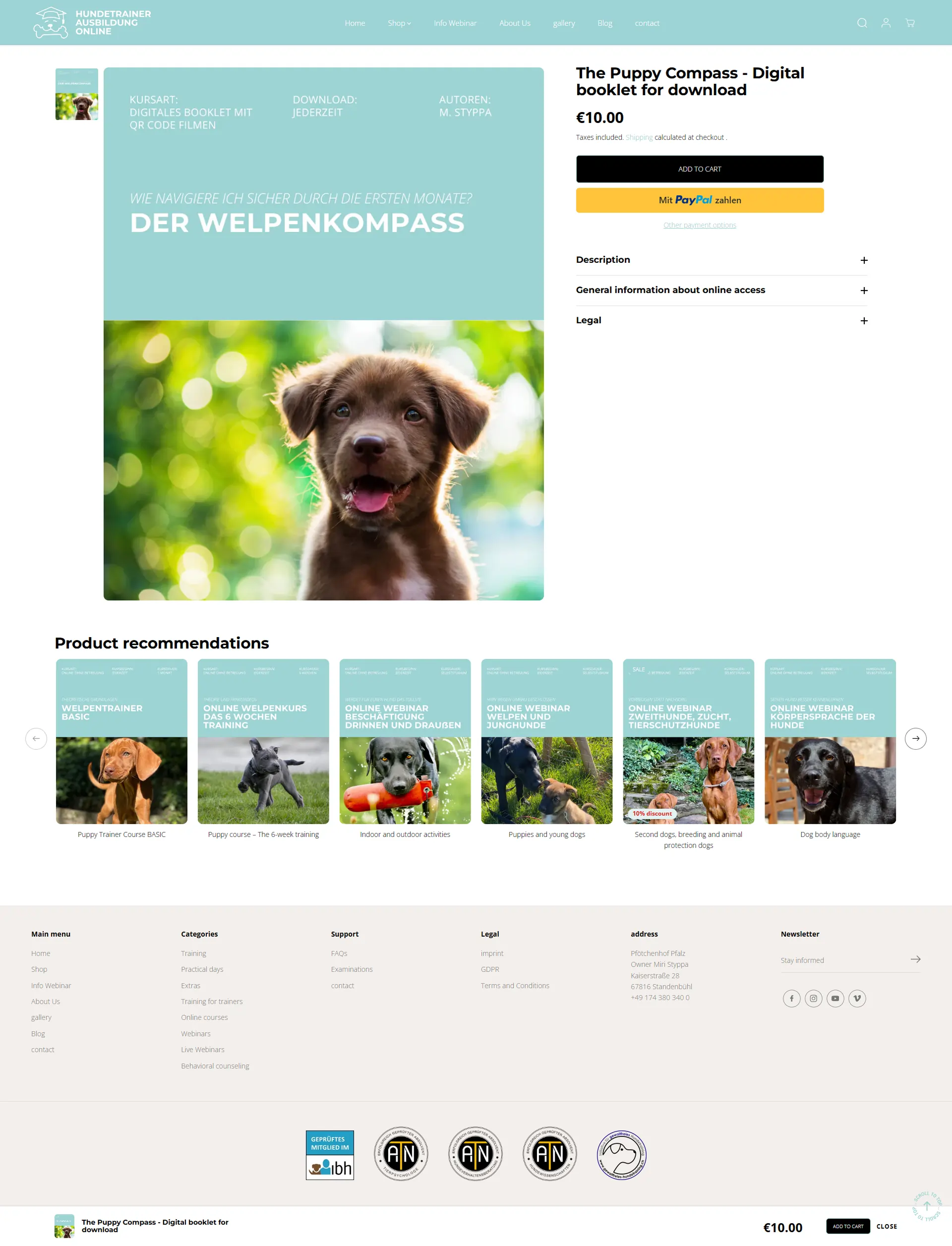 HundetrainerausbildungOnline.de – A ScalableShopify Dog Training Platform Built for Growth