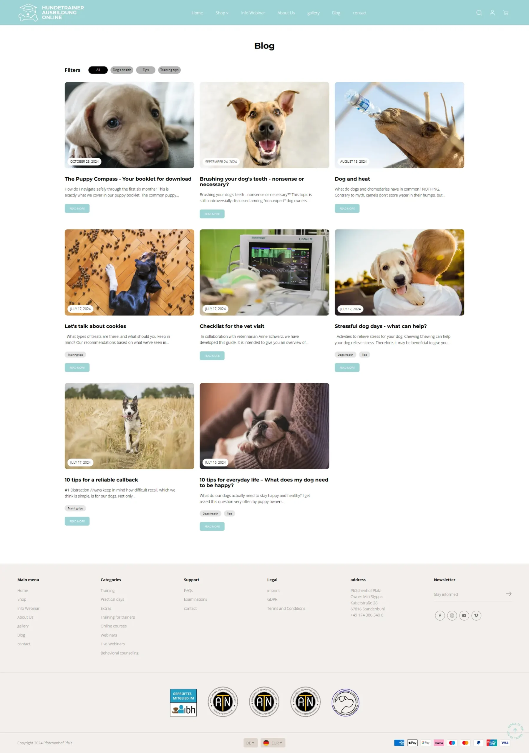 HundetrainerausbildungOnline.de – A ScalableShopify Dog Training Platform Built for Growth