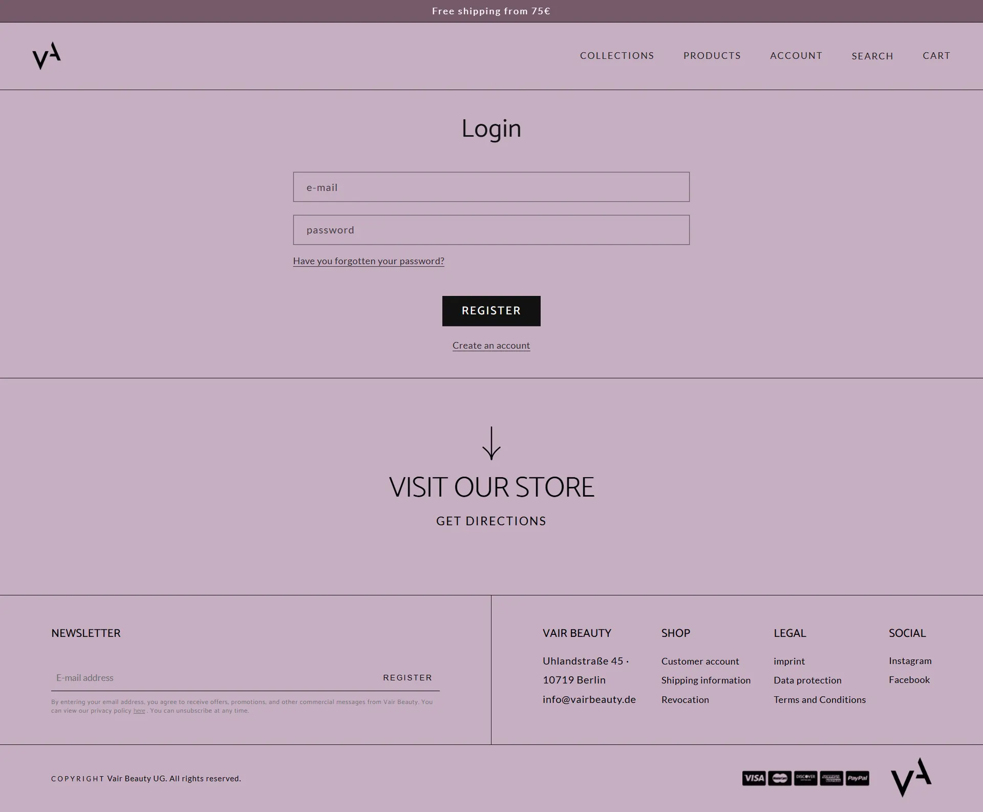 Vair Beauty — A Brand-First Shopify Store for Haircare (DACH)