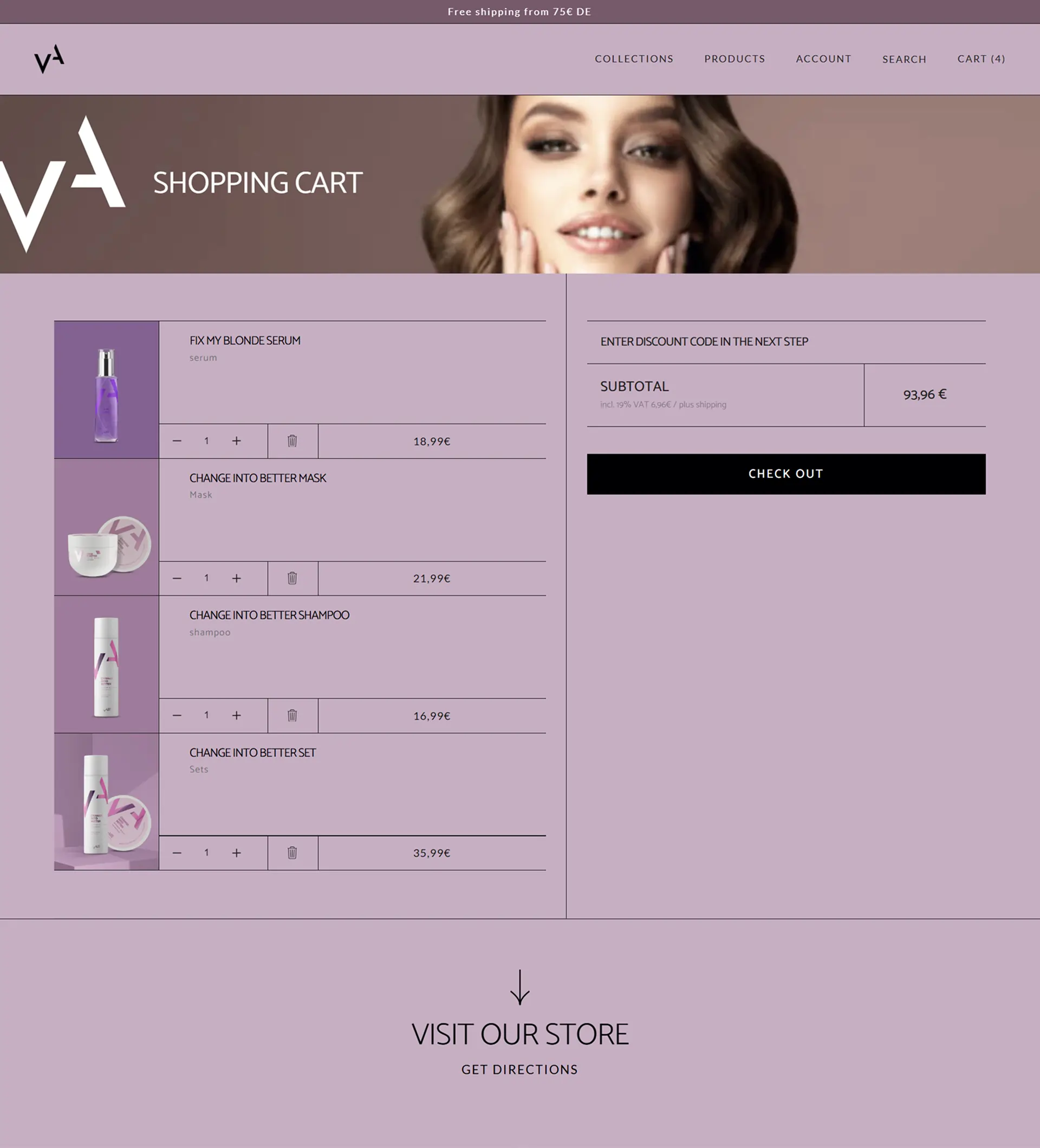 Vair Beauty — A Brand-First Shopify Store for Haircare (DACH)