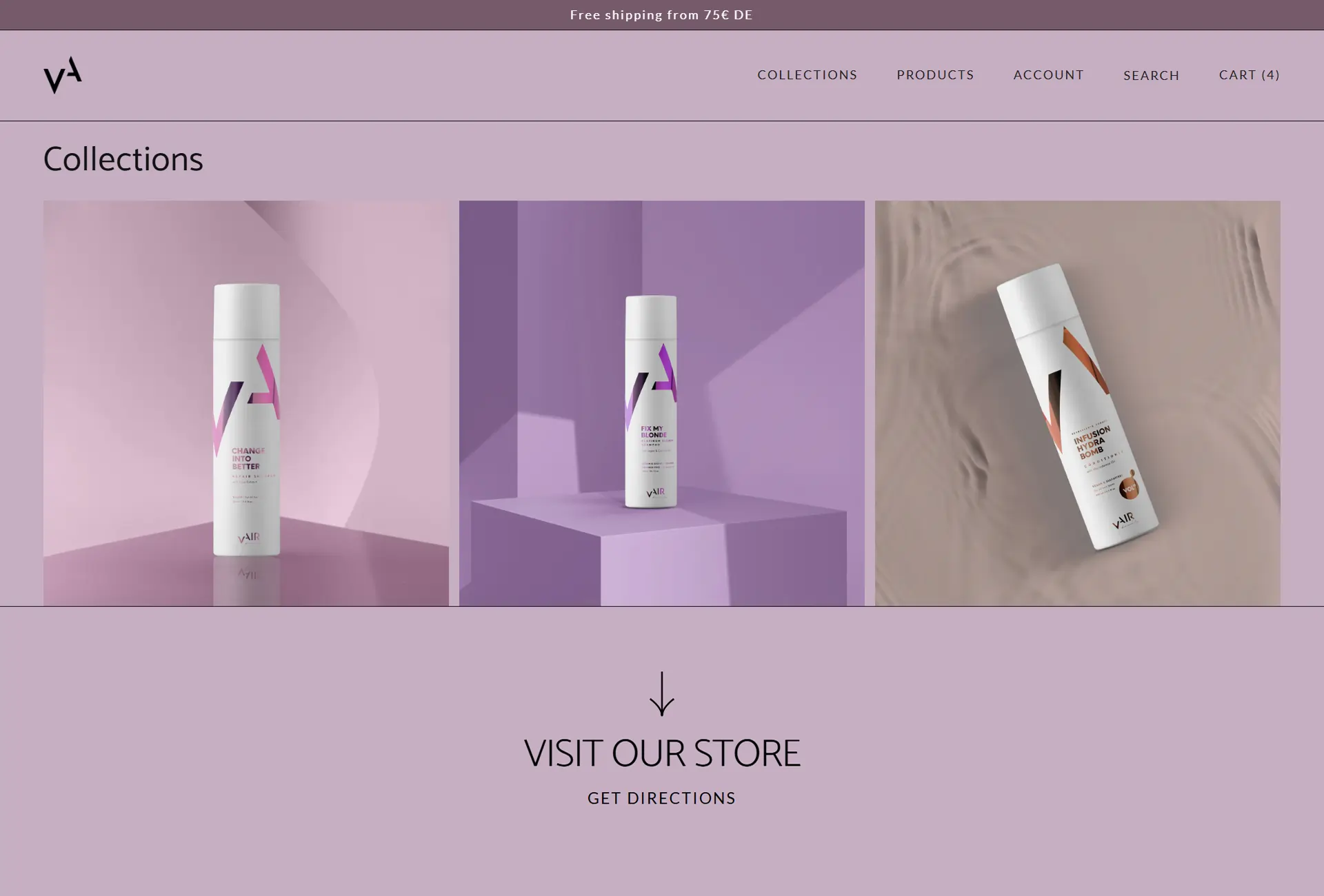 Vair Beauty — A Brand-First Shopify Store for Haircare (DACH)
