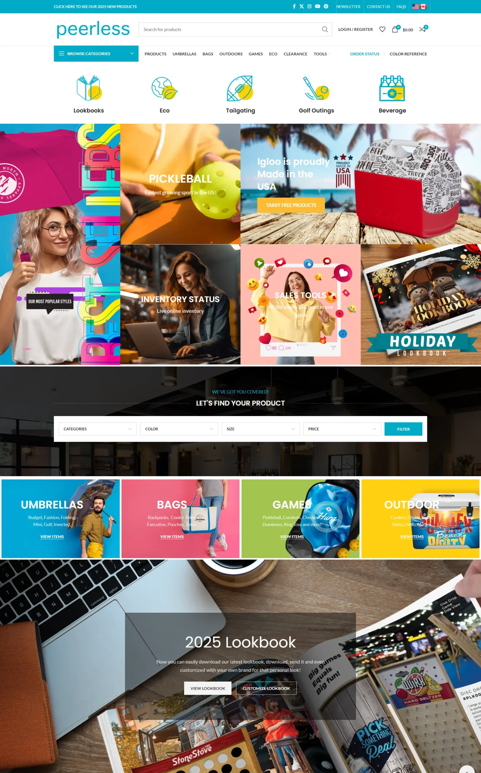 Custom WooCommerce Store for Peerless Umbrella (B2B & Wholesale)