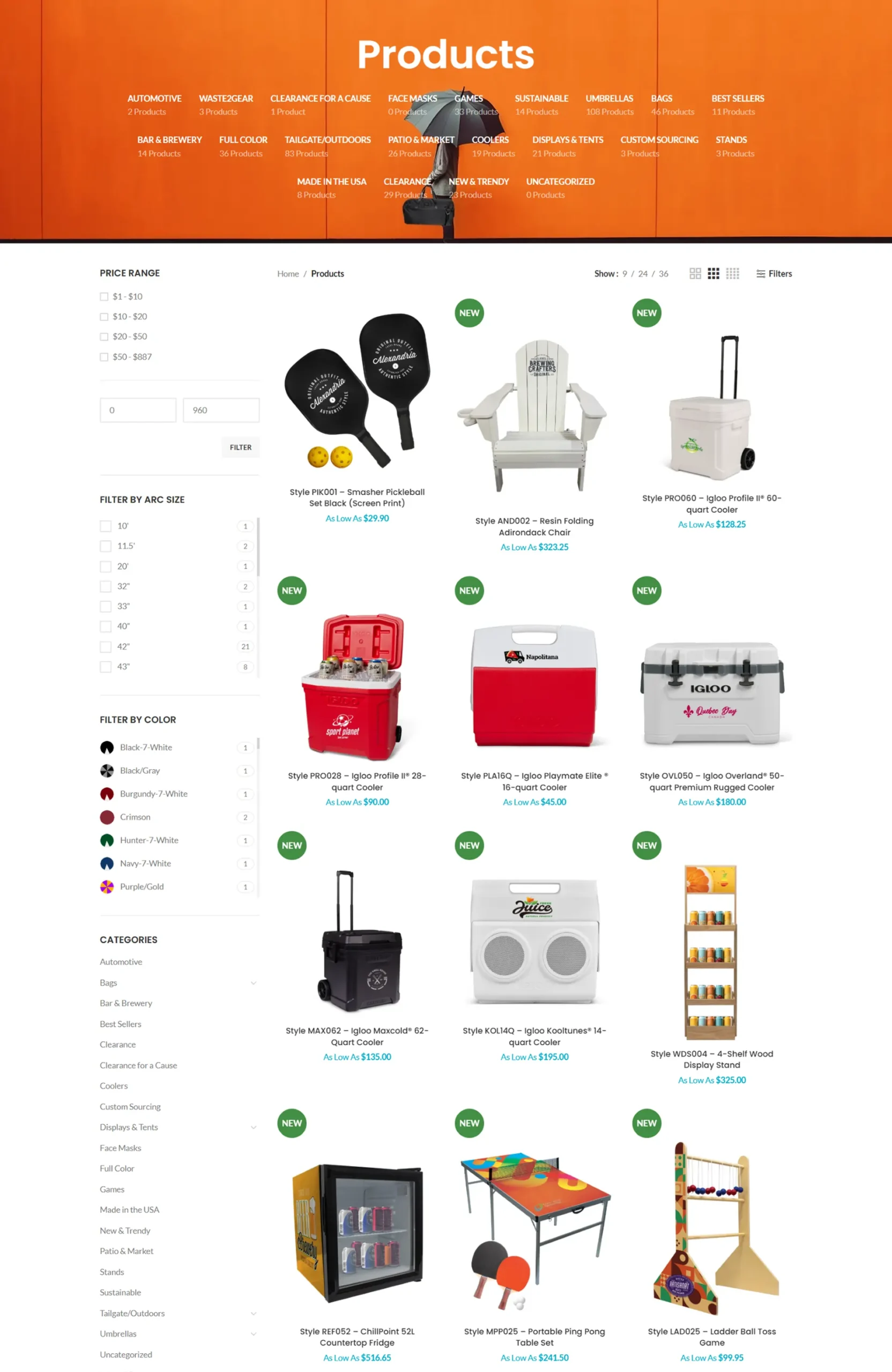 Custom WooCommerce Store for Peerless Umbrella (B2B & Wholesale)