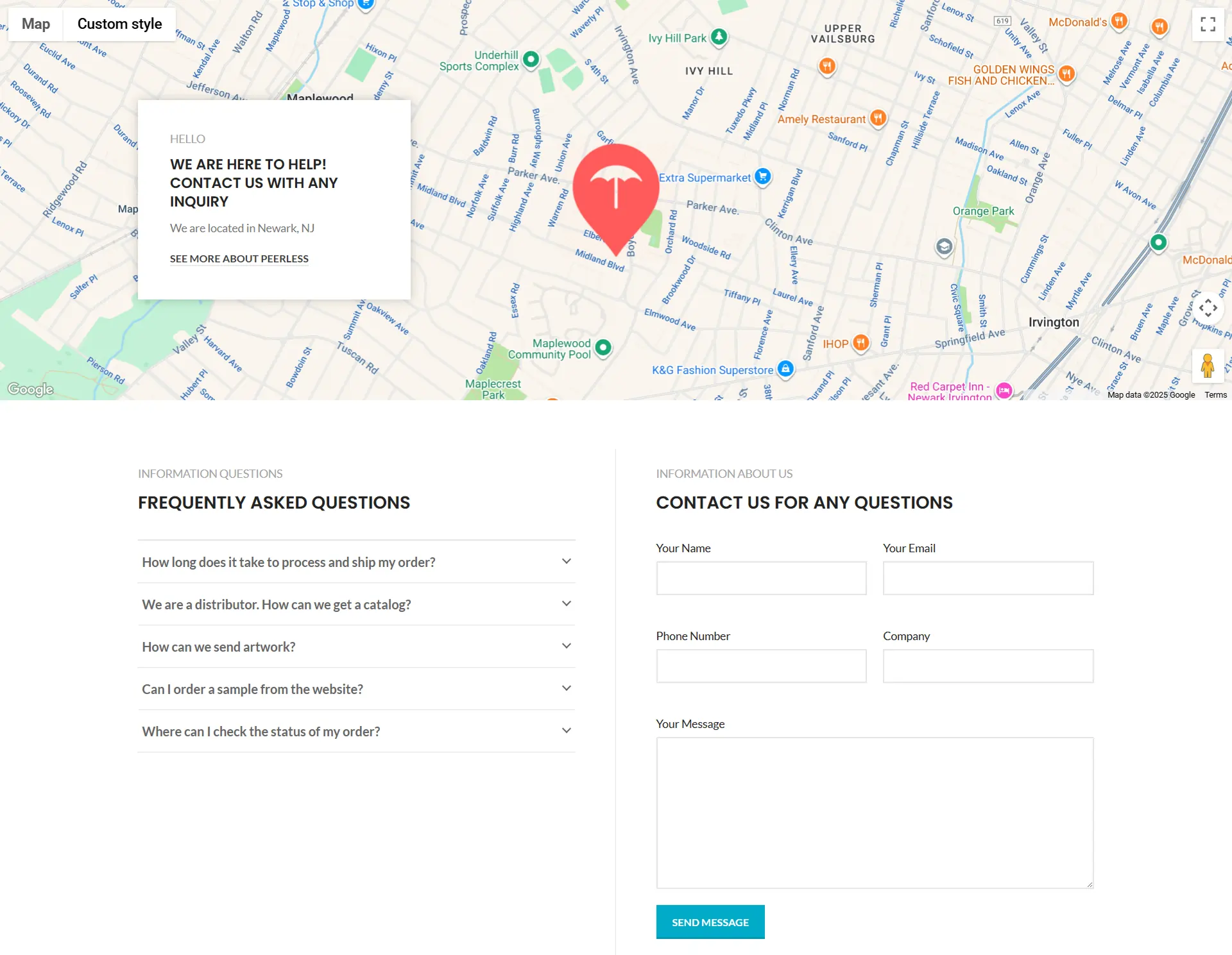 Custom WooCommerce Store for Peerless Umbrella (B2B & Wholesale)