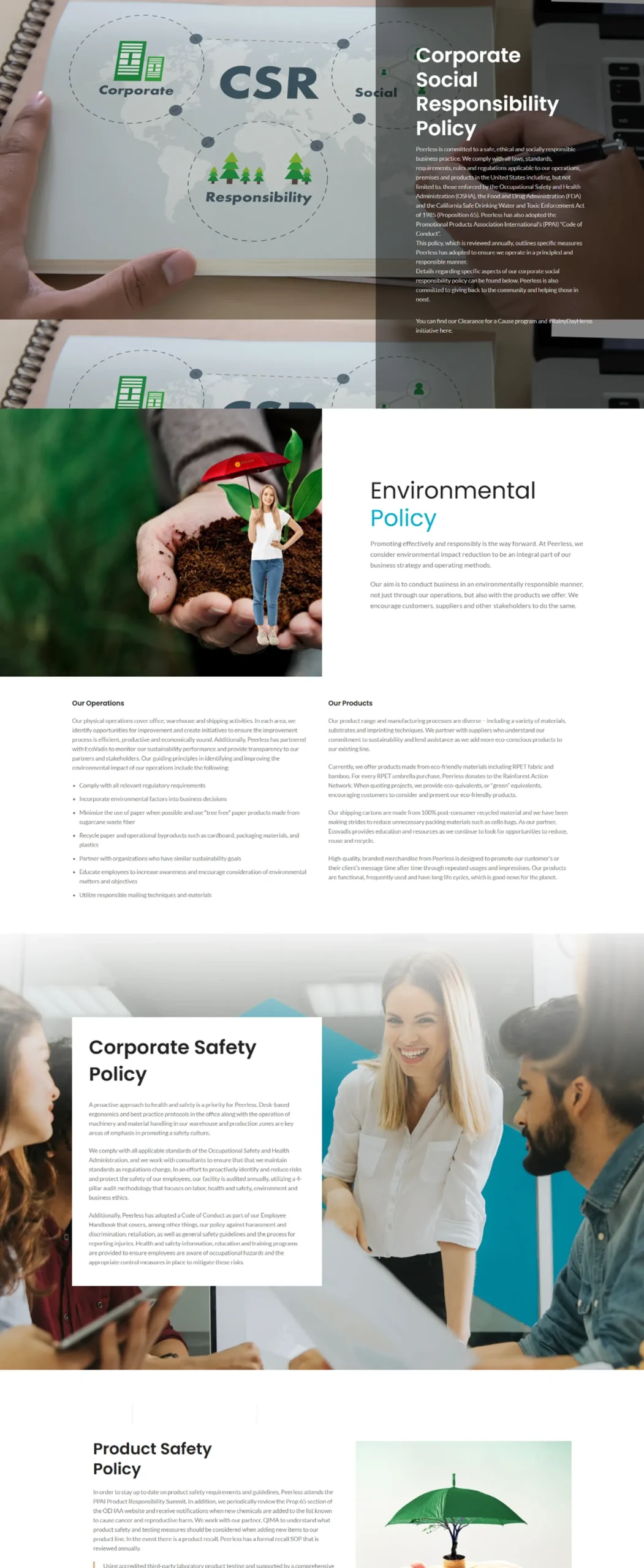 Custom WooCommerce Store for Peerless Umbrella (B2B & Wholesale)