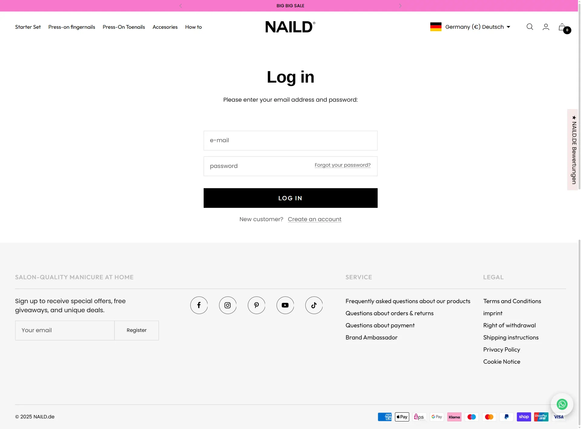 NAILD.de – Custom Shopify Store for Nail Salon (DACH Press-On Nails)
