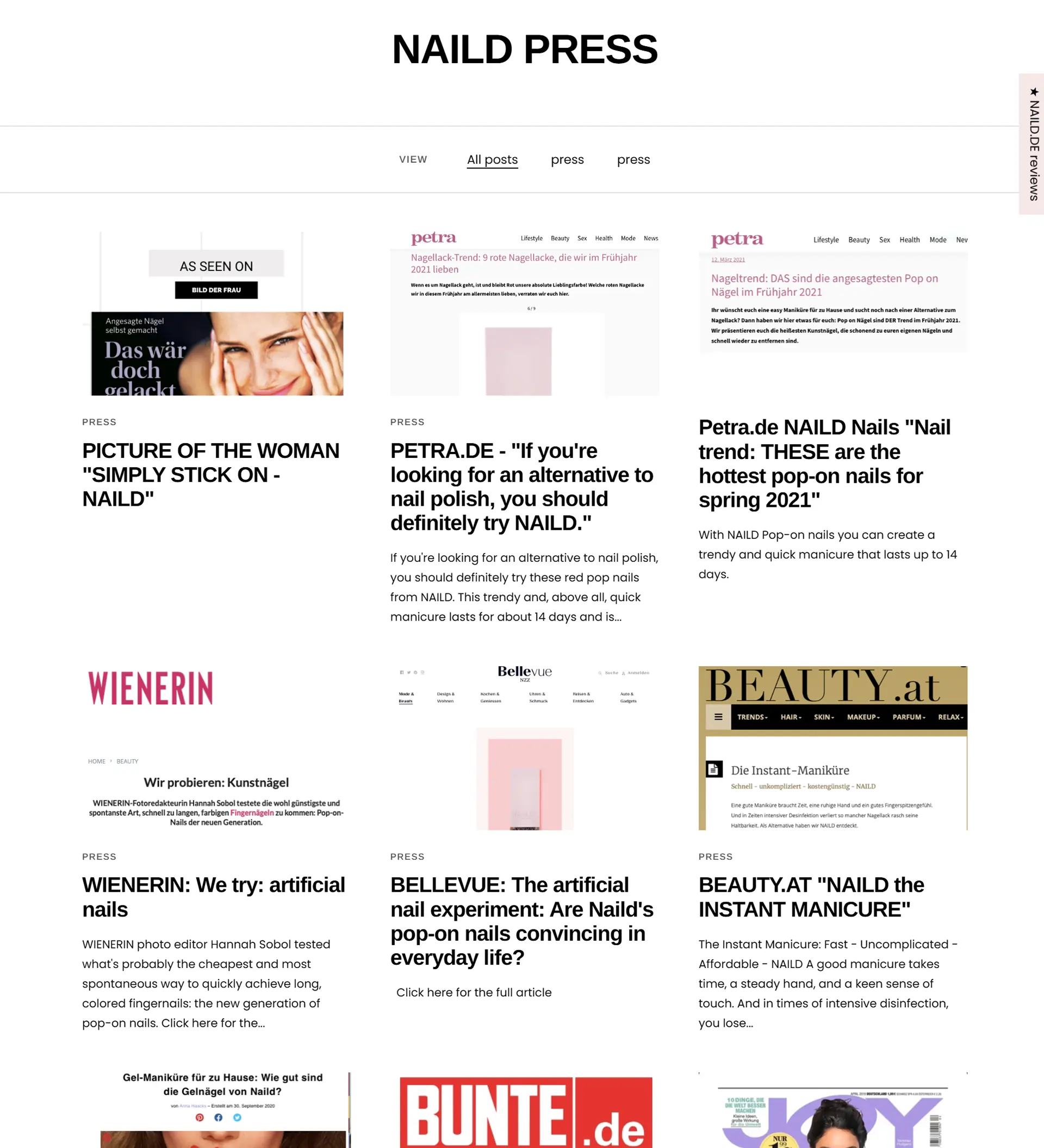 NAILD.de – Custom Shopify Store for Nail Salon (DACH Press-On Nails)