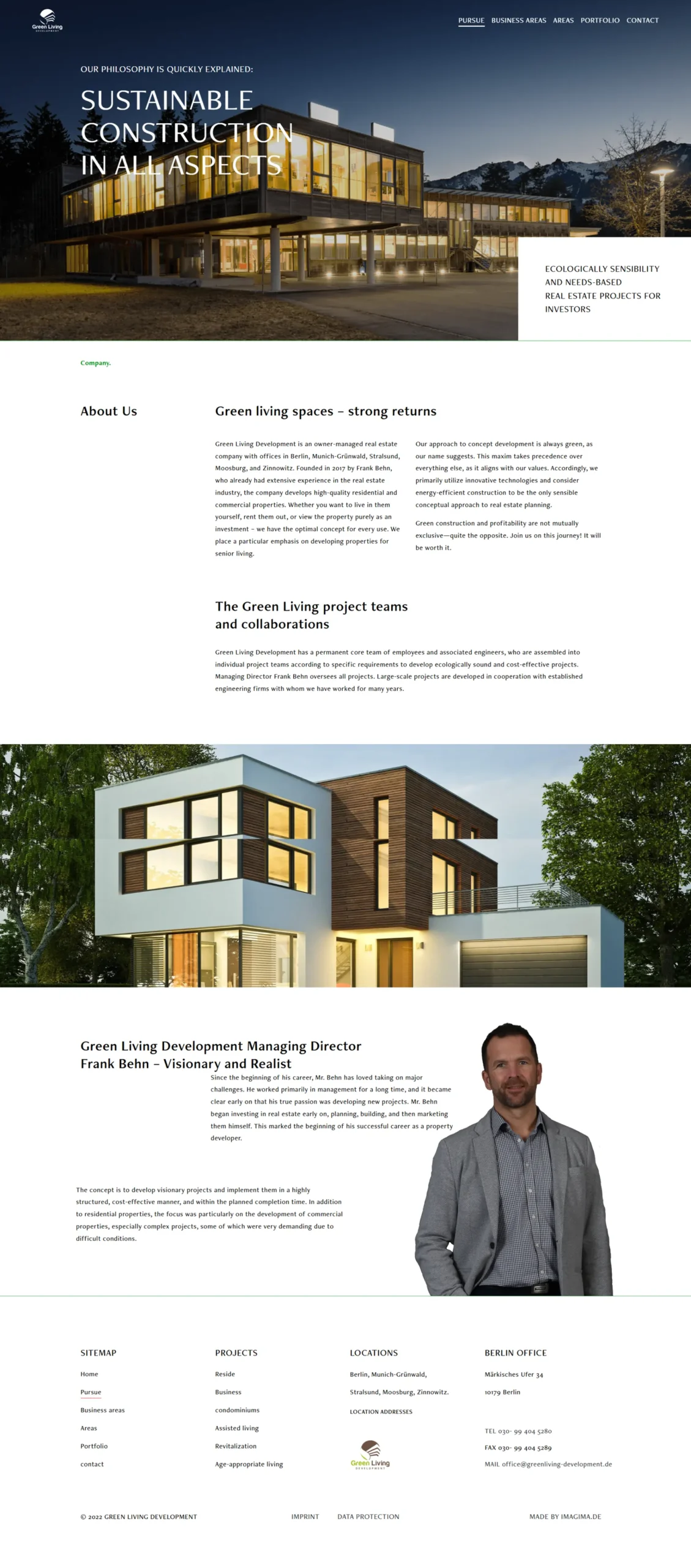 WordPress Website for Sustainable Real Estate Projects – Green Living Development