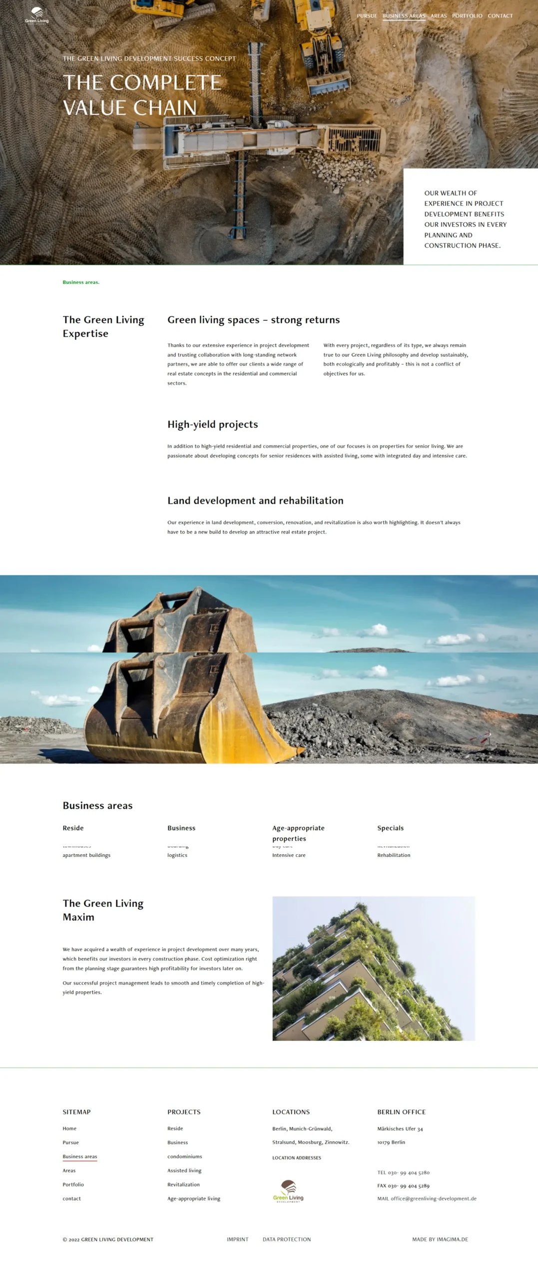 WordPress Website for Sustainable Real Estate Projects – Green Living Development