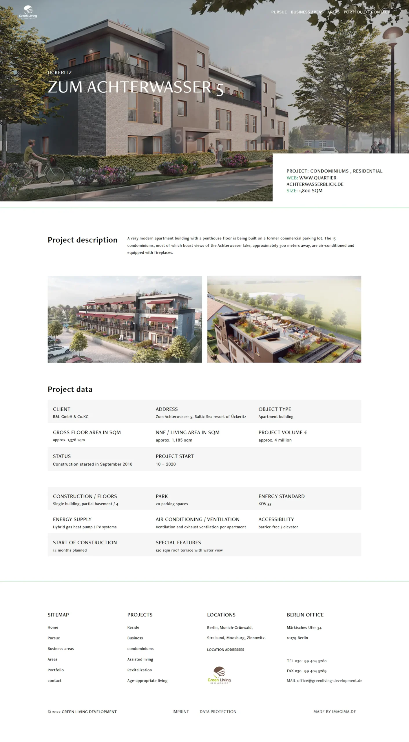 WordPress Website for Sustainable Real Estate Projects – Green Living Development