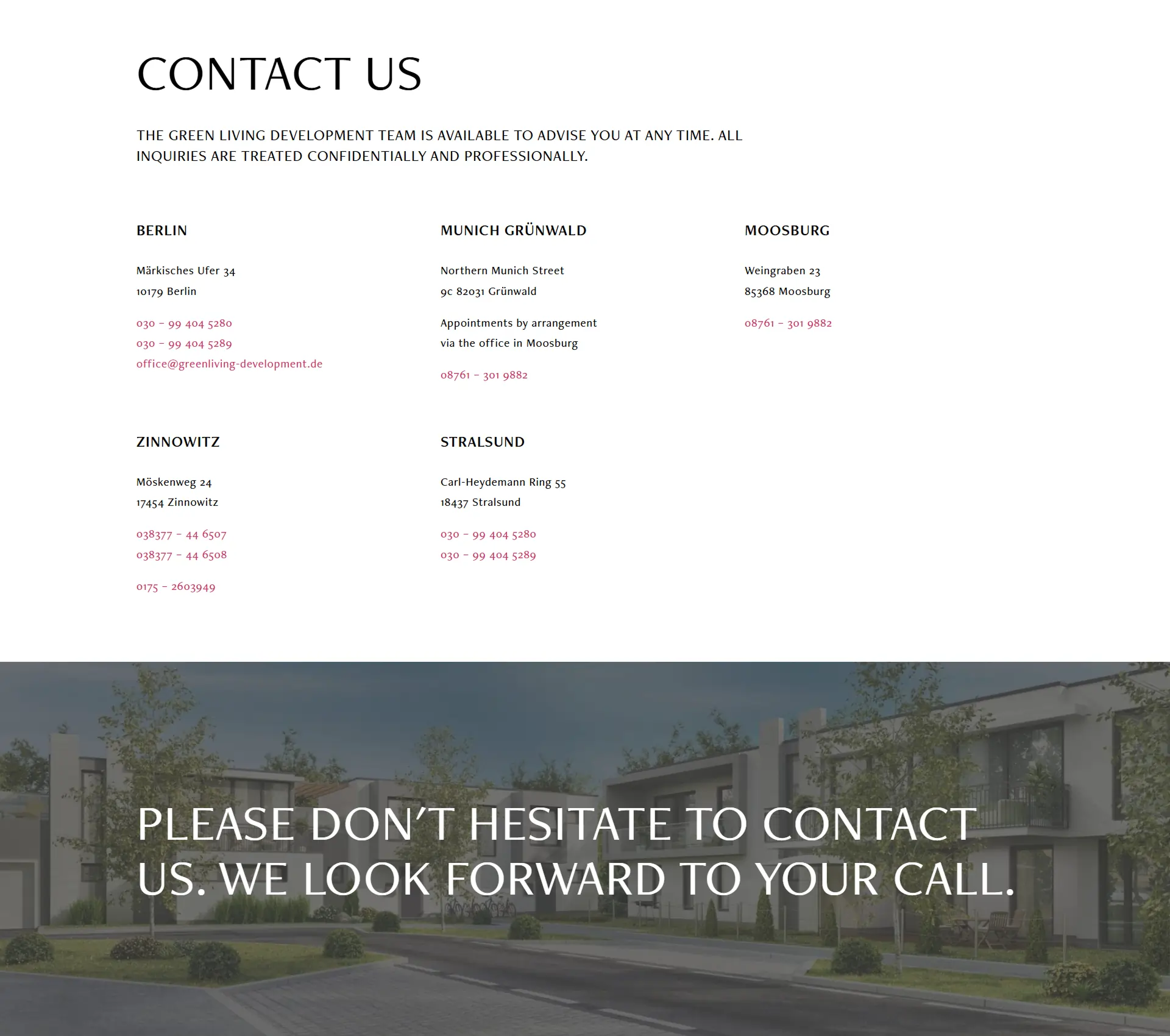 WordPress Website for Sustainable Real Estate Projects – Green Living Development